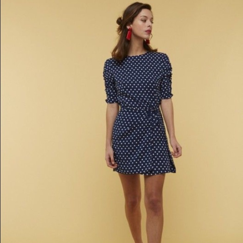 Musier Polka Dot Mini Dress